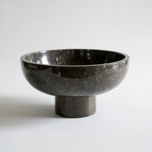 Large Fruit Bowl - Black Marble