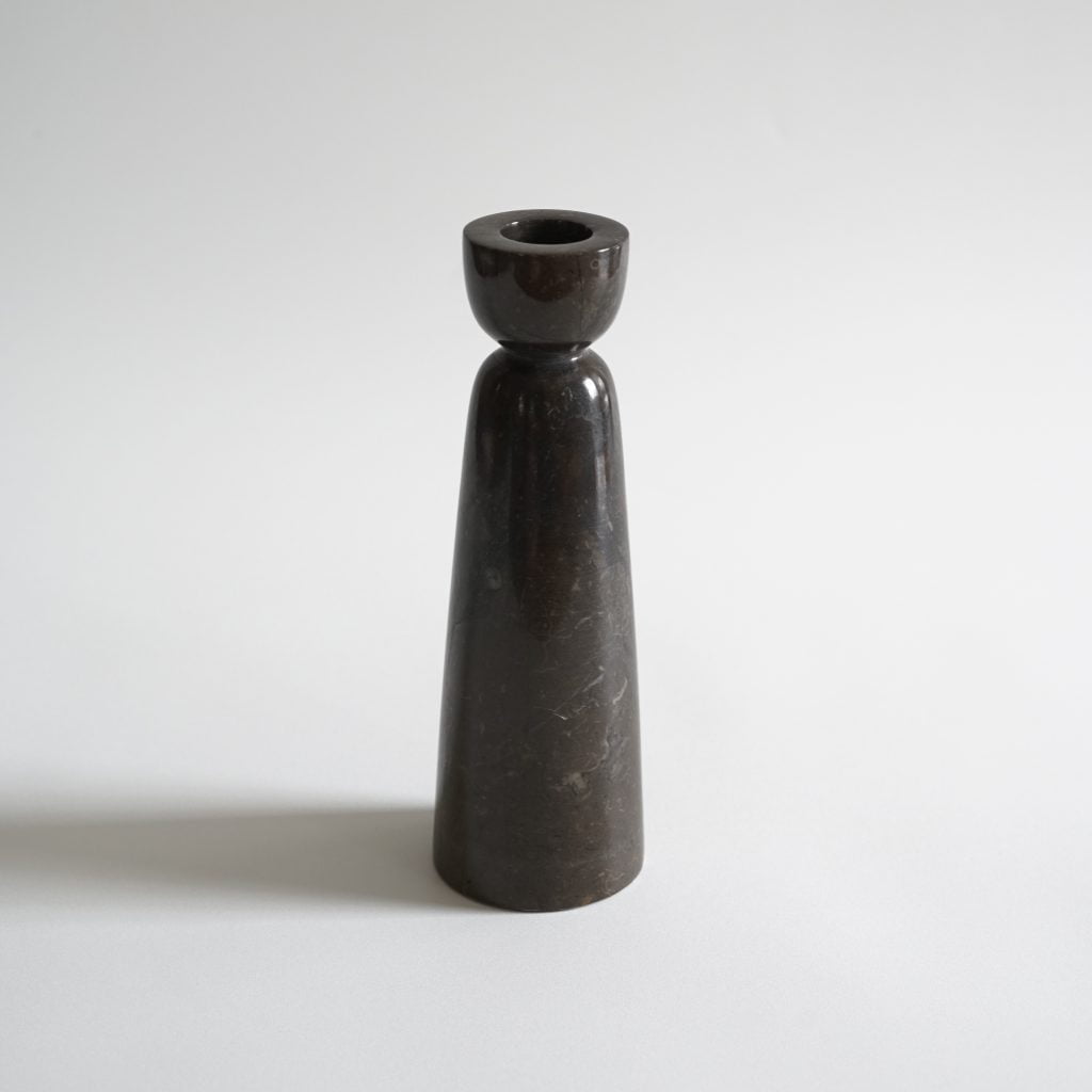 Venus Candle Holder - Black Marble