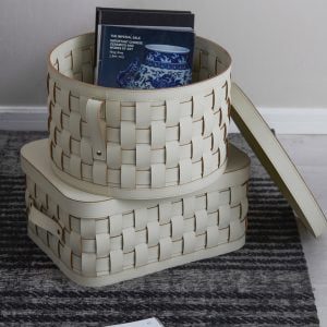 Sofia Leather Box (Round)