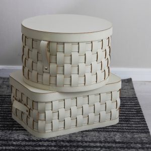 Sofia Leather Box (Round)