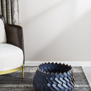 Amora Leather Basket