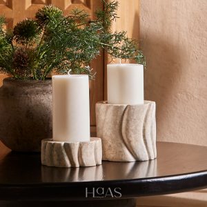 HAAS Osa Marble Candle Holder