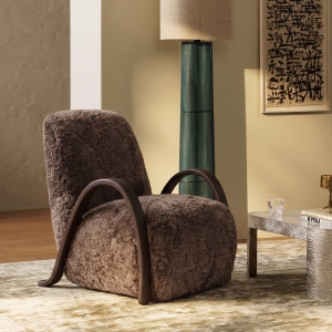 Luxury Cashmere Lounge Chair