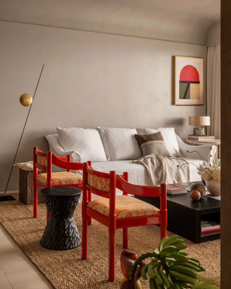 Theory of Living Instagram — bed, lighting, armchair, sofa, chaise longue, indoors, bedroom, living room